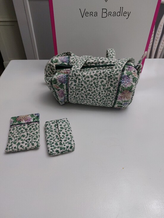 Vera Bradley Handbags - Vera Bradley Vintage Classic 100 Handbag Lilac Time